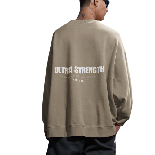 Oversized Heavy Text Sweatshirt