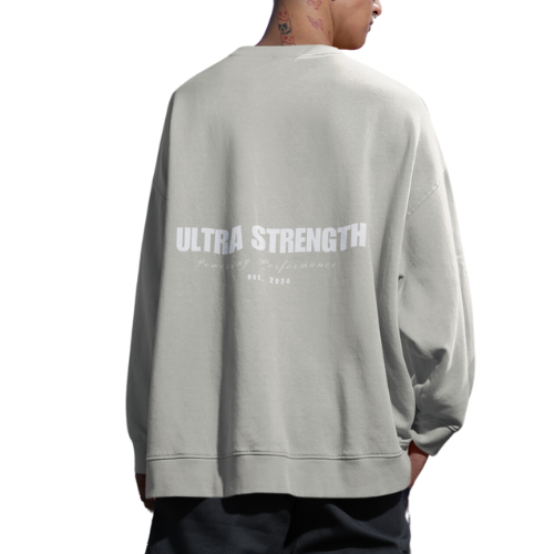 Oversized Heavy Text Sweatshirt