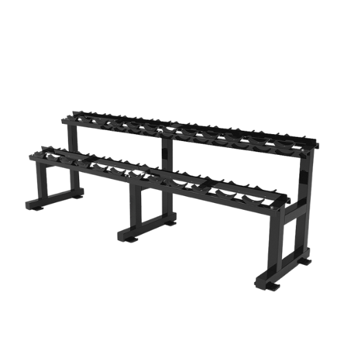 12 Pair 2 Tier Dumbbell Rack