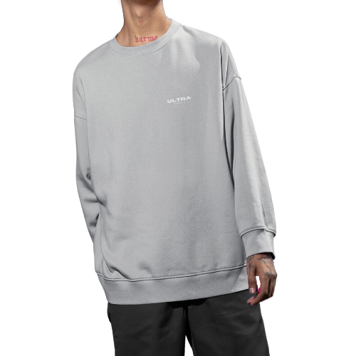 Oversized Heavy Text Sweatshirt