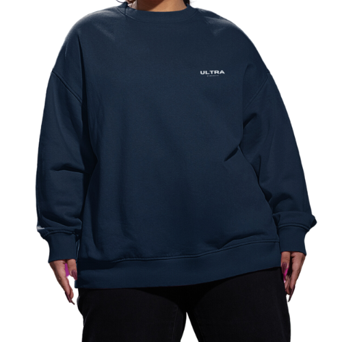 Oversized Heavy Text Sweatshirt