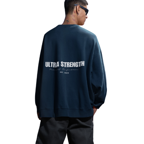 Oversized Heavy Text Sweatshirt