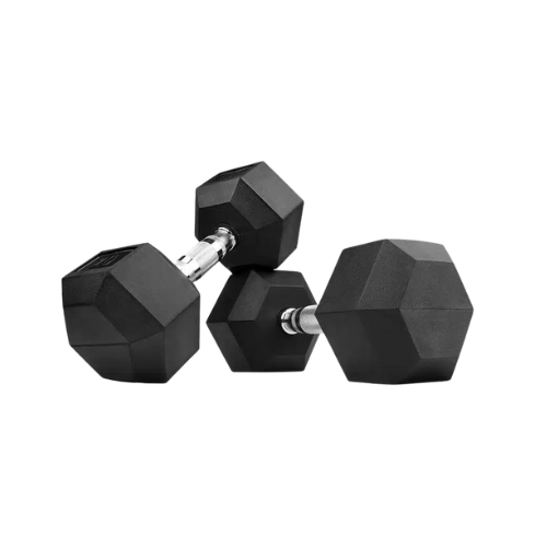 Rubber Hex Dumbbells